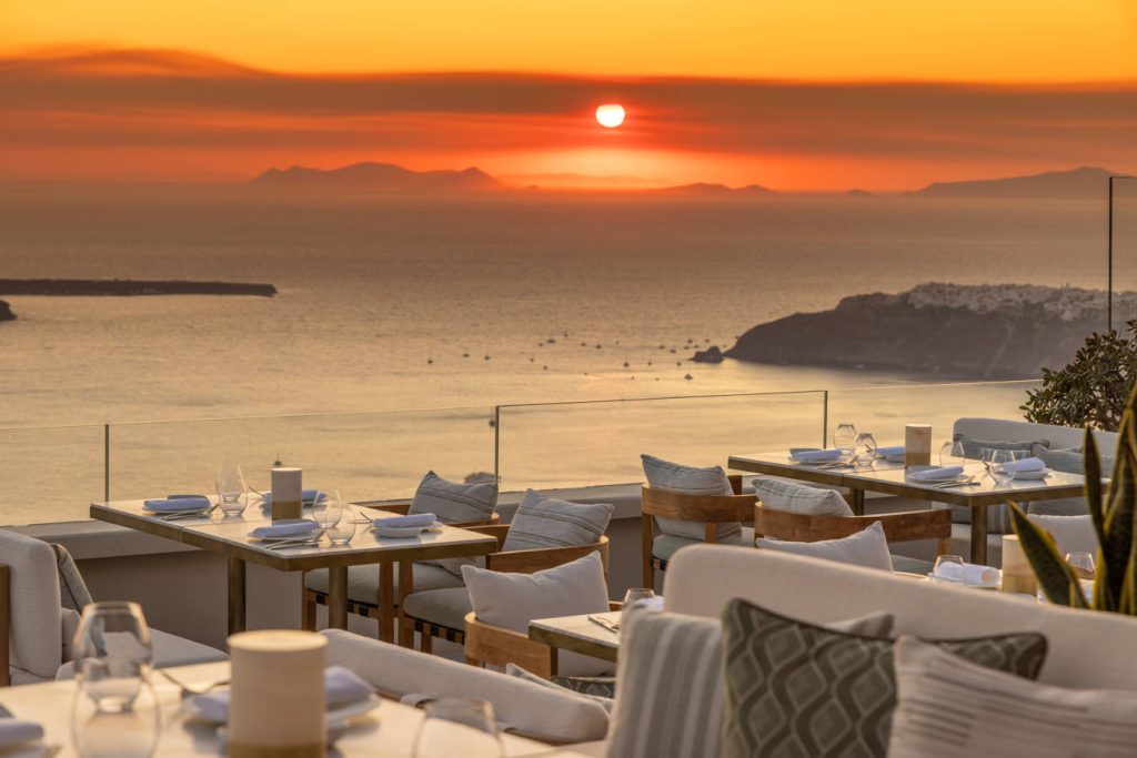 Sandblu Santorini Blu restaurant